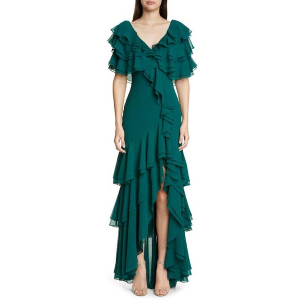 Badgley Mischka Georgette Gown Size 4 - NWT